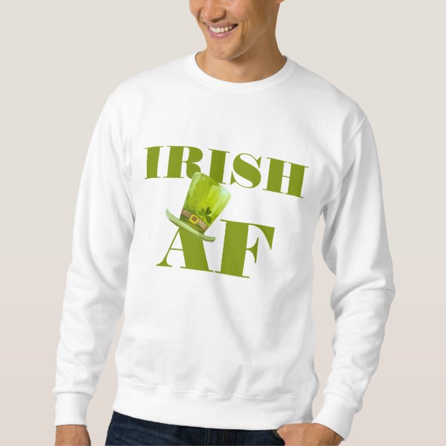 Sudadera Modern Funny IRISH AF (Anverso)