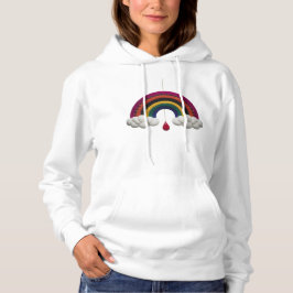 Sudadera Modern Knitted Rainbow Cloud Drop Art Pullover