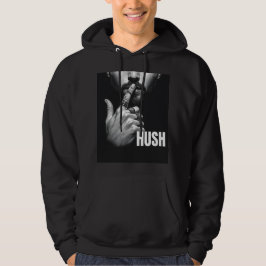 Sudadera Modern Man Shushing Gesture HUSH Graphic