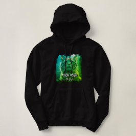 Sudadera Modern Meow Frame – Personalized Cat Name Photo