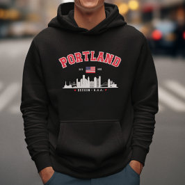 Sudadera Modern Portland Cityscape