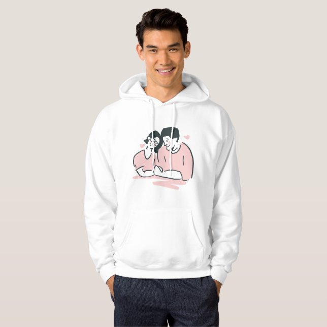 Sudadera Modern Valentine Day Quotes (Anverso completo)