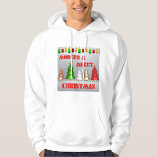 Sudadera Moderna Feliz Navidad Camiseta de Navidad Hoodie -