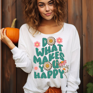 Sudadera Moderna invierno floral retro groovy mujeres giras