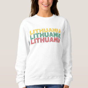 Sudadera Moderna Lituania: recuerdo de un país con bandera