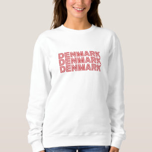 Sudadera Moderna marca denmark scandinavia Flag Country Sou