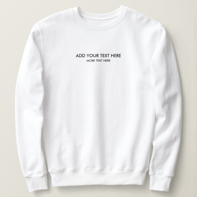 Sudadera Moderna plantilla de letra pequeña de moda Mujeres (Anverso del diseño)