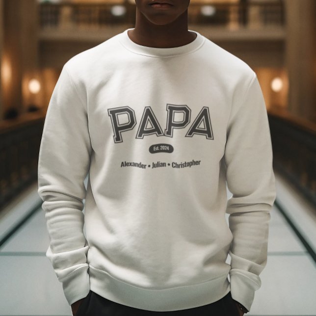 Sudadera Moderna tipografía audaz simple papá (Subido por el creador)