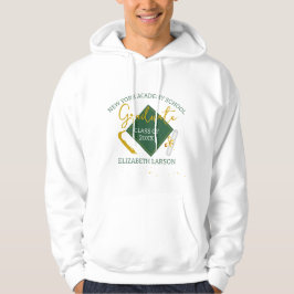 Sudadera Moderna y elegante Graduación temática verde