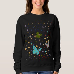 Sudadera Modernas  Lunares y Mariposas Mujeres de Verano 