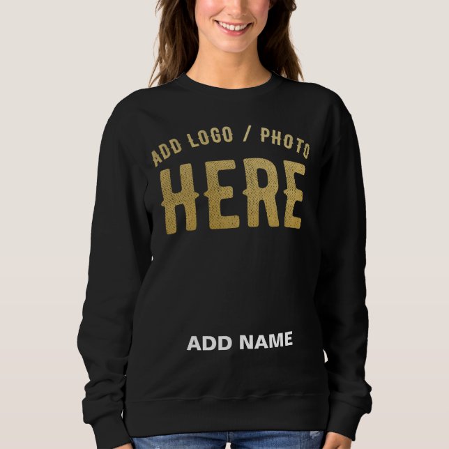SUDADERA MODERNO CON ESTILO PERSONALIZABLE NEGRO MARCADO VE (Anverso)