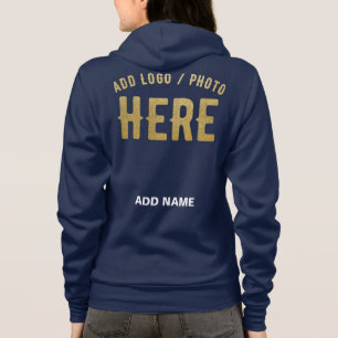 SUDADERA MODERNO NAVAL AZUL VERIFICADO DE MARCA CON ESTILO
