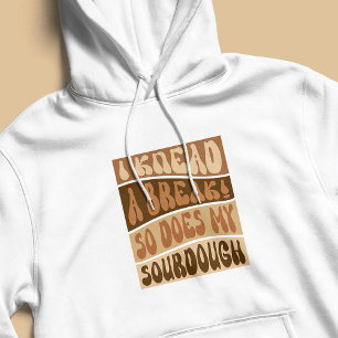 Sudadera Moderno Retro Beige Sourdough Baker Funny
