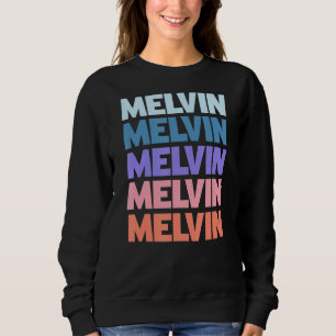 Sudadera Moderno texto repetido Melvin