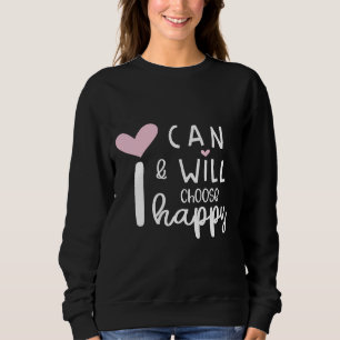 Sudadera Moderno y lindo Mínimo que puedo y escogeré feliz