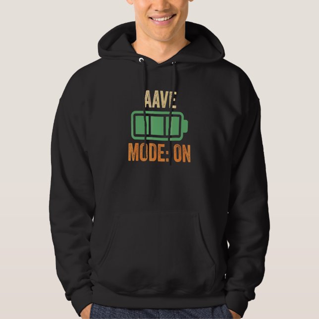 Sudadera Modo Aave Activado  Criptomoneda (Anverso)