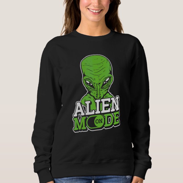 Sudadera Modo Alien En Buque Espacial Extraterrestre Et Ufo (Anverso)