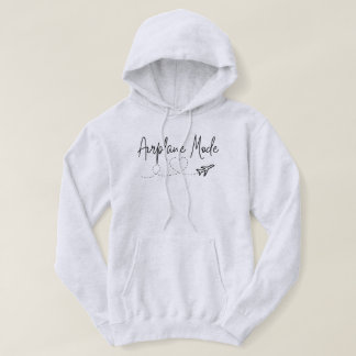 Sudadera Modo avión con corazón en negro