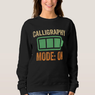 Sudadera Modo Caligrafía en Diseño de Batería