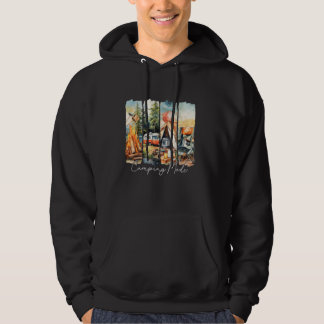 Sudadera Modo Camping Retro Verano Aventura al Aire Libre C