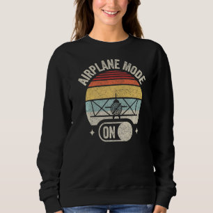 Sudadera Modo de avión volador del piloto retro de cosecha