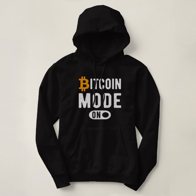 Sudadera Modo De Bitcoin En Cryptocurrency Blockchain (Diseño del anverso)