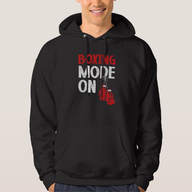Sudadera Modo De Boxeo En El Puncher De Knockout Profesiona (Anverso)