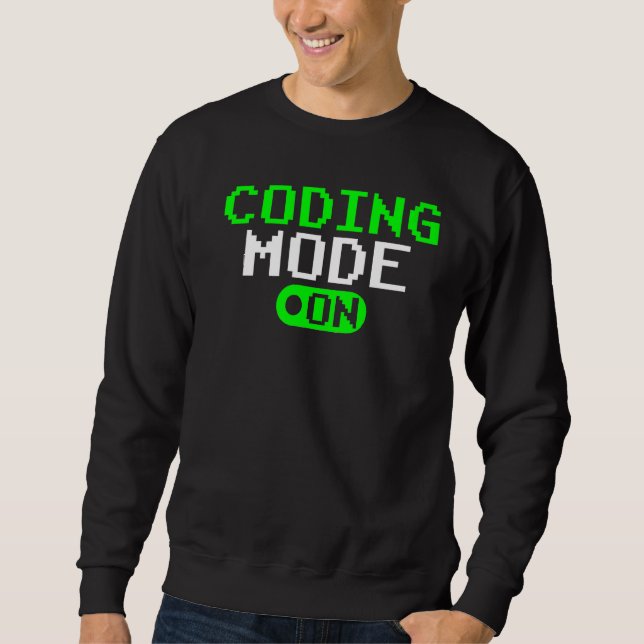 Sudadera Modo De Codificación En El Programador Del Codific (Anverso)