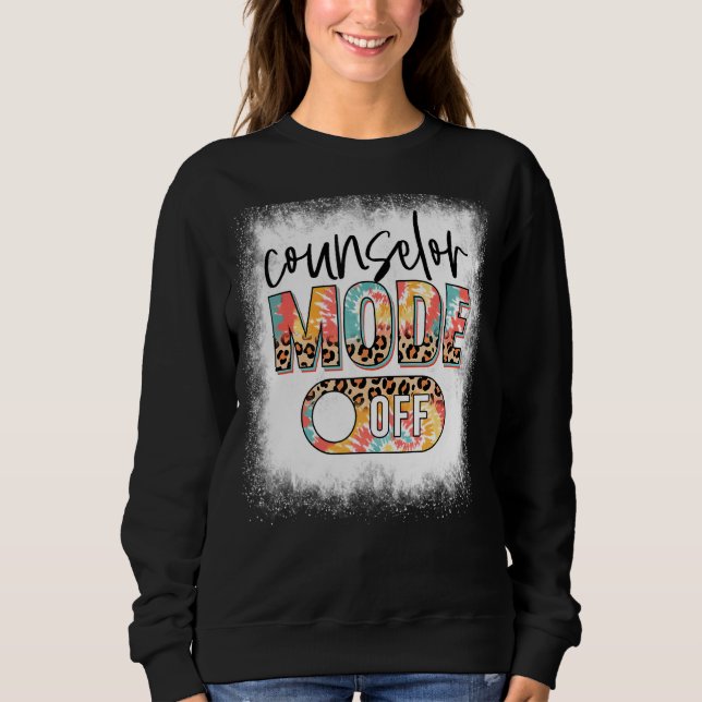 Sudadera Modo de consejero blanqueado fuera de Leopard & Ti (Anverso)