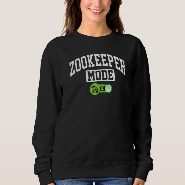 Sudadera Modo de Cuidador de Animales Activado   Cuidador d (Anverso)