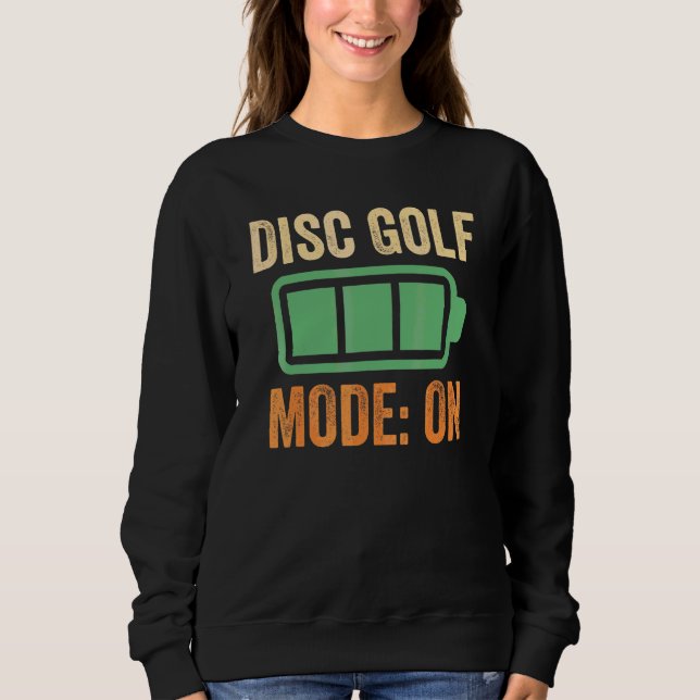 Sudadera Modo de Disc Golf con diseño de batería (Anverso)