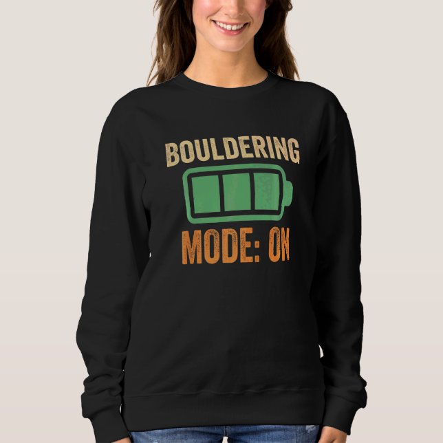 Sudadera Modo de escalada en roca en batería (Anverso)