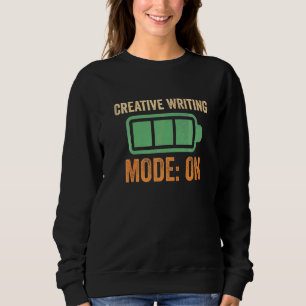 Sudadera Modo de escritura creativa en batería