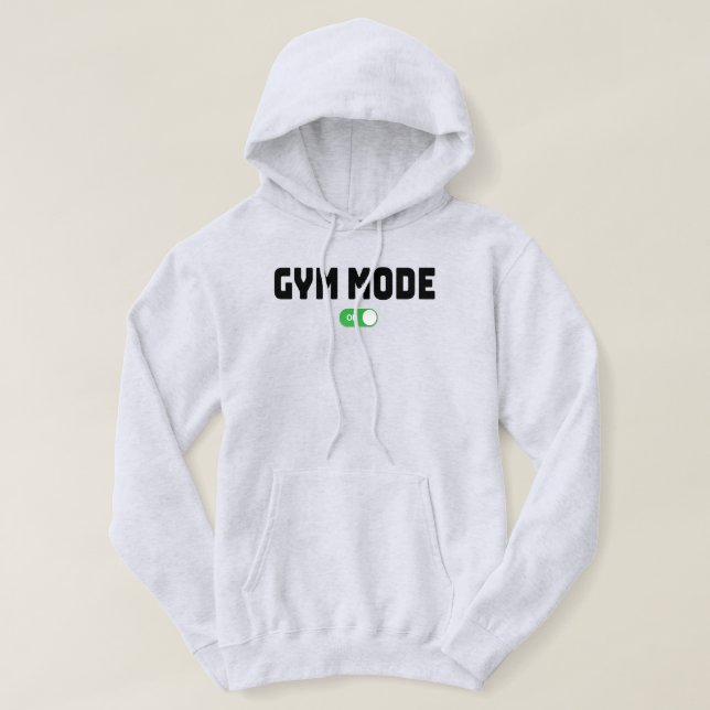 SUDADERA MODO DE GIMNASIO EN (Diseño del anverso)