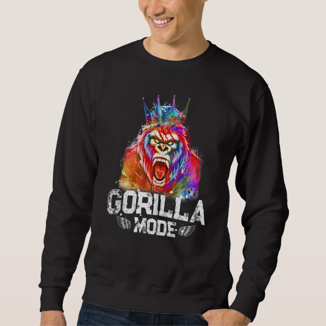 Sudadera Modo de gorila Bola de entrenamiento de la bestia  (Anverso)
