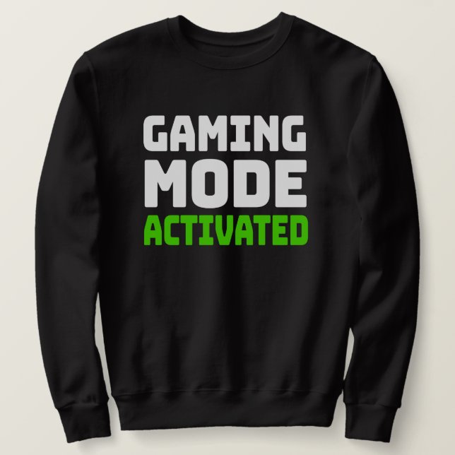 Sudadera Modo de Juego Activado (Anverso del diseño)