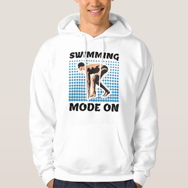 Sudadera Modo de natación activado - Lover de la piscina (Anverso)