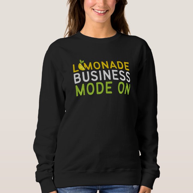 Sudadera Modo De Negocio Lemonade En El Jefe De Jugo De Lim (Anverso)