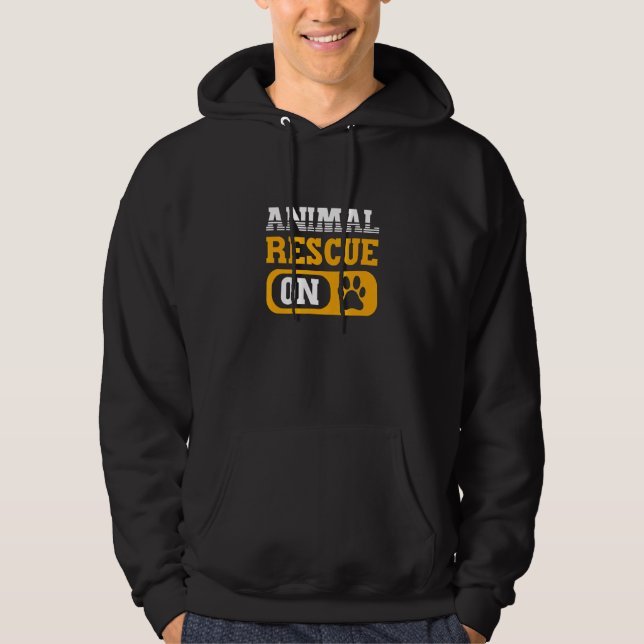 Sudadera Modo De Rescate Animal En El Control De Animales D (Anverso)