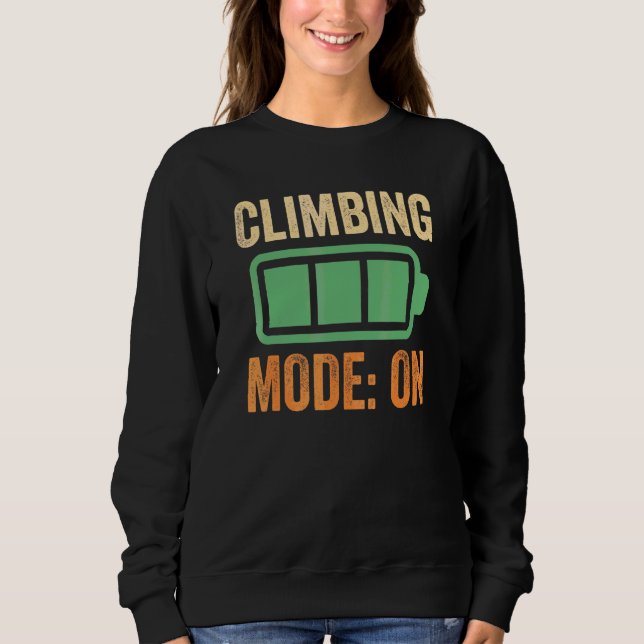 Sudadera Modo de Subida en Diseño de Batería (Anverso)