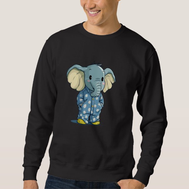 Sudadera Modo de Sueño Activado con Este Elefante Acogedor (Anverso)