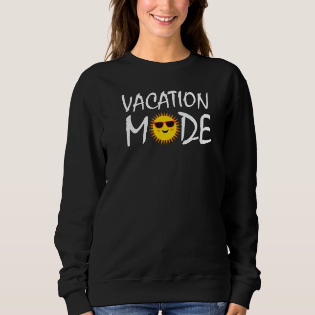 Sudadera Modo de vacaciones Gafas de sol de sol Cruceros de (Anverso)