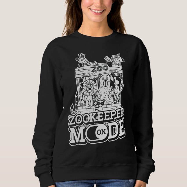 Sudadera Modo De Zookeeper En El Zócalo Zoológico De Guardi (Anverso)