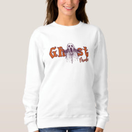 Sudadera Modo fantasma Tipografía espeluznante de Halloween