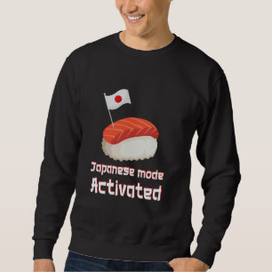 Sudadera Modo Japonés Activado Bandera de Japón Cocina Japo