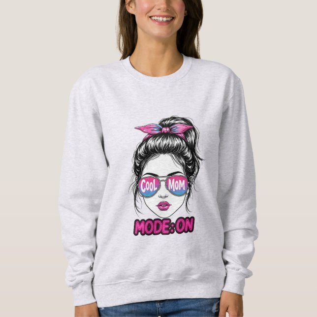 Sudadera Modo Mamá Genial Activado – Diseño Divertido y de  (Anverso)