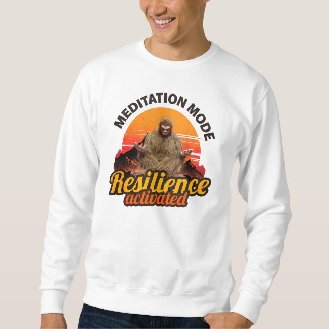 Sudadera Modo Meditación: Resiliencia Activada Bigfoot (Anverso)
