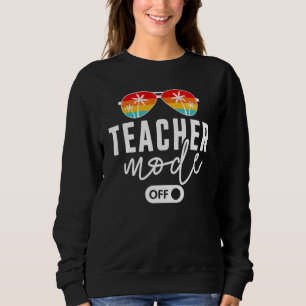 Sudadera Modo Profesor Fuera Gafas de Sol Palmas Vacaciones