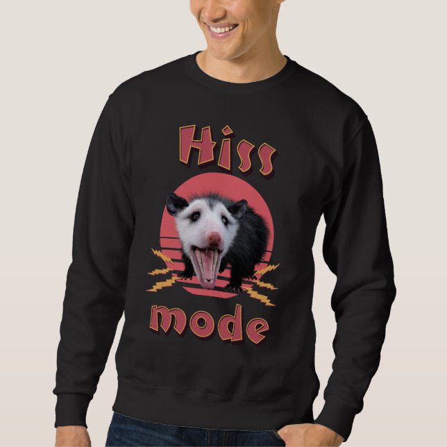 Sudadera Modo Siseo Zarigüeya Divertida Animal Caótico (Anverso)