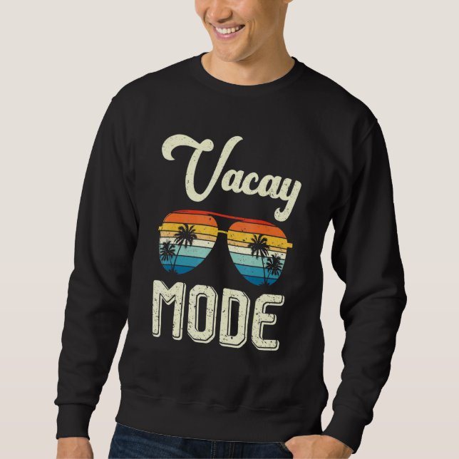 Sudadera Modo Vacío Retro Playa Gafas de sol verano (Anverso)